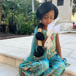 Jasmines child wig Halloween Disney princess costume accessory